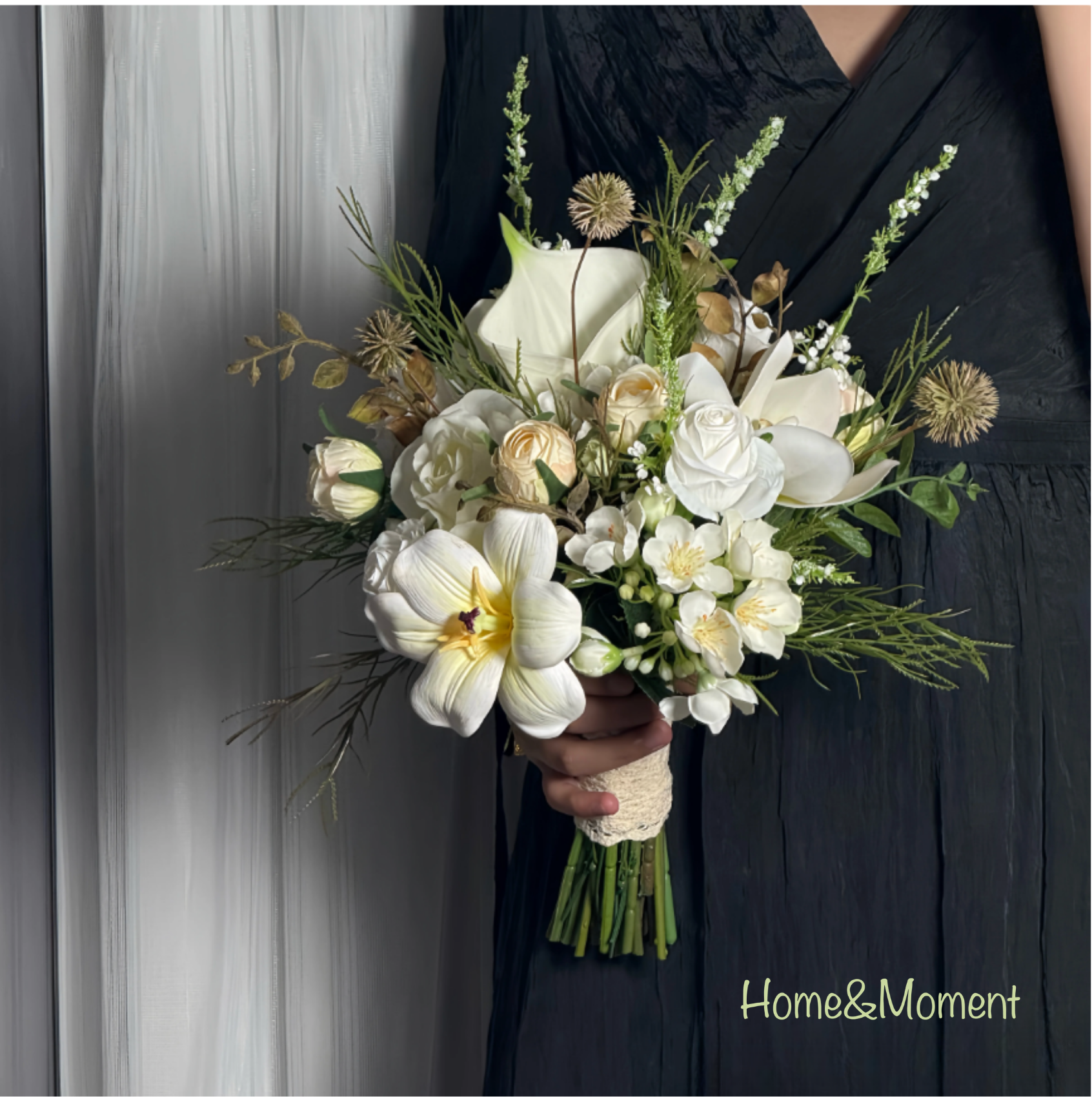 Handmade Wedding Bridal Bouquet — Silk Wedding Flowers | 4 Styles
