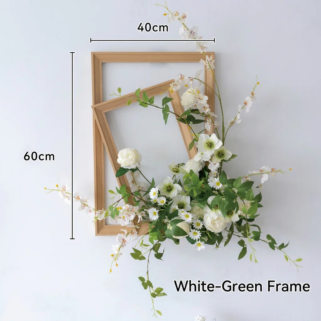 Wall-mounted Decorative Floral Photo Frame Set — French Vintage Style