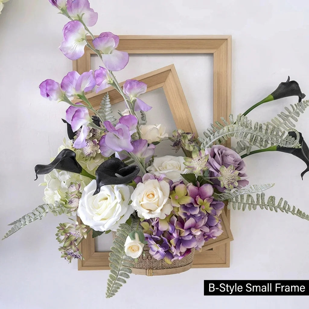 Wall-mounted Decorative Floral Photo Frame Set — French Vintage Style