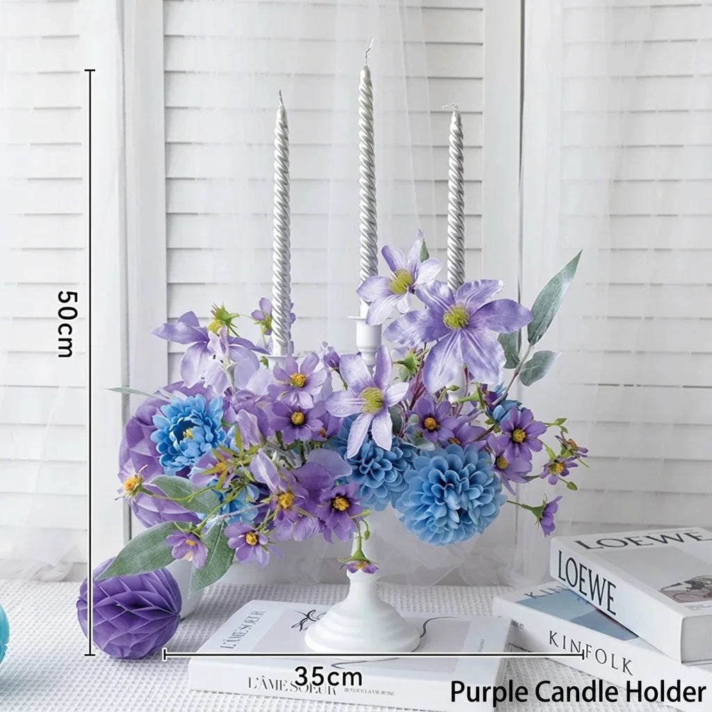 Wall-mounted Decorative Floral Photo Frame Set — French Vintage Style