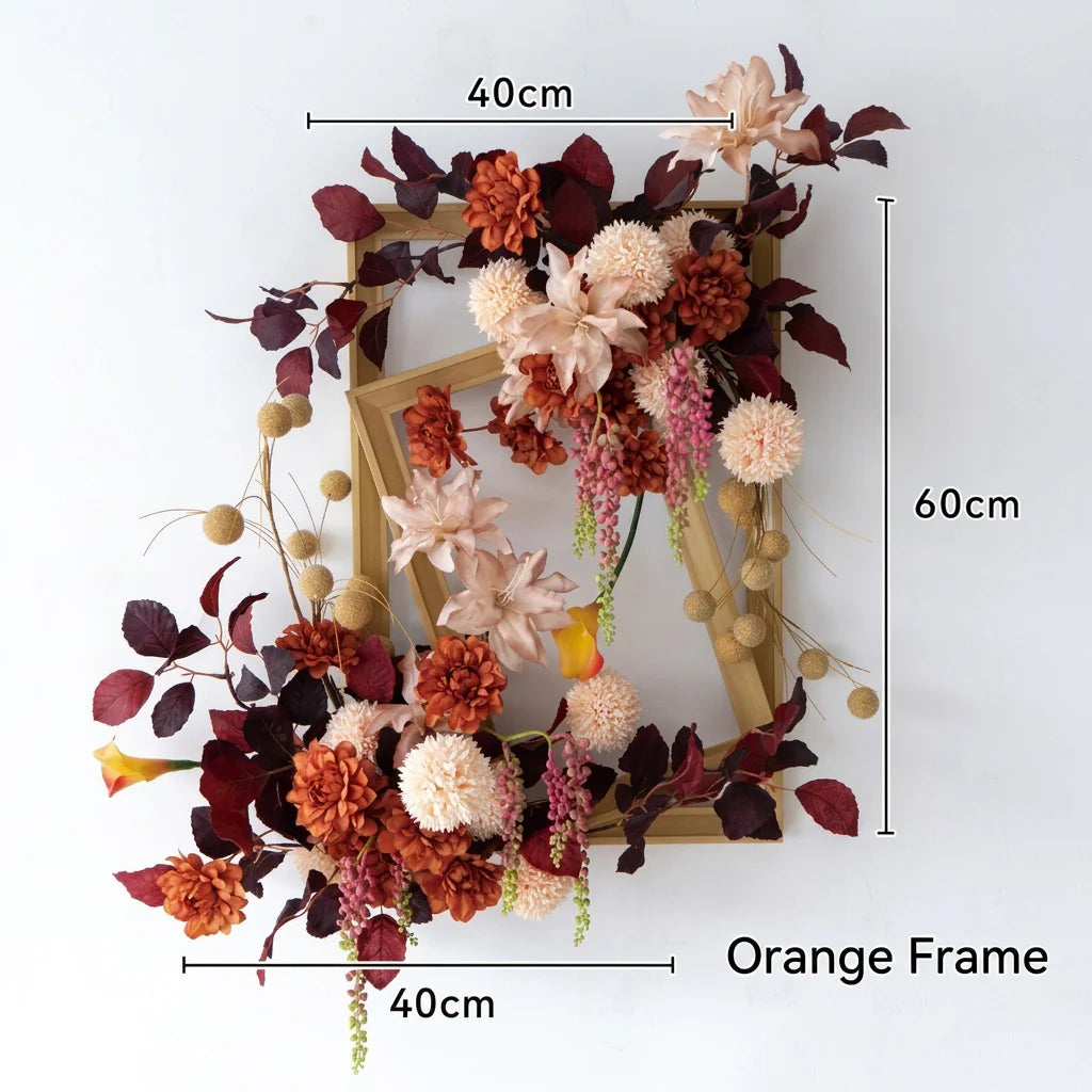 Wall-mounted Decorative Floral Photo Frame Set — French Vintage Style