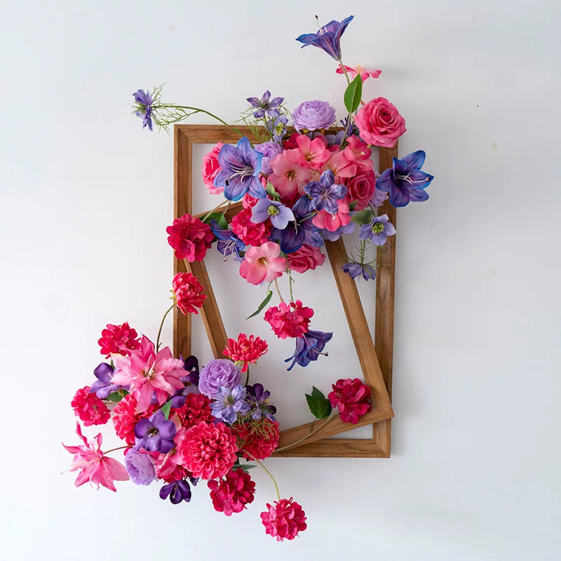 Wall-mounted Decorative Floral Photo Frame Set — French Vintage Style