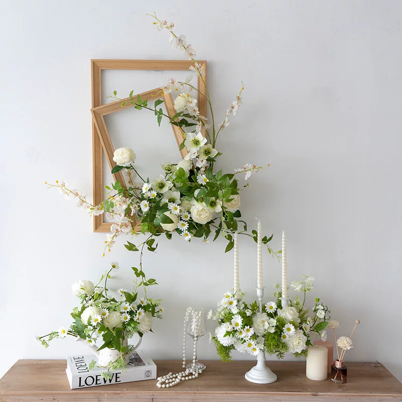 Wall-mounted Decorative Floral Photo Frame Set — French Vintage Style