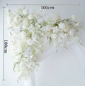 European White Wedding Arch Floral Arrangement | Faux Silk Ceremony Backdrop Decor