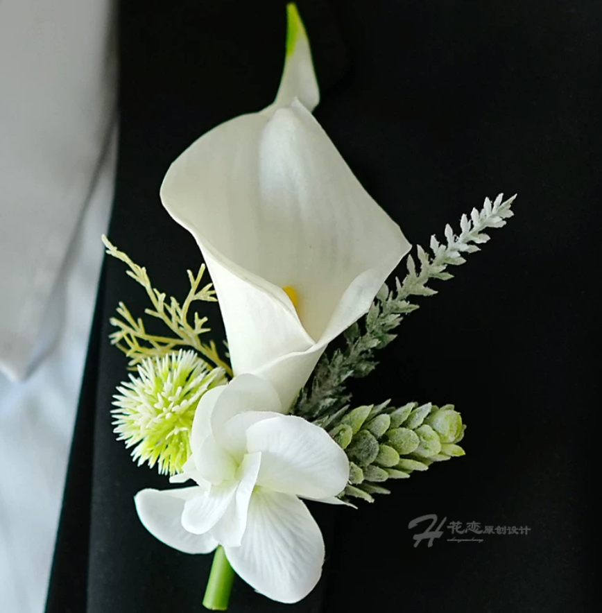 Timeless Calla Lily Wedding Corsage Collection Category: Wedding Supplies > Boutonnieres & Corsages