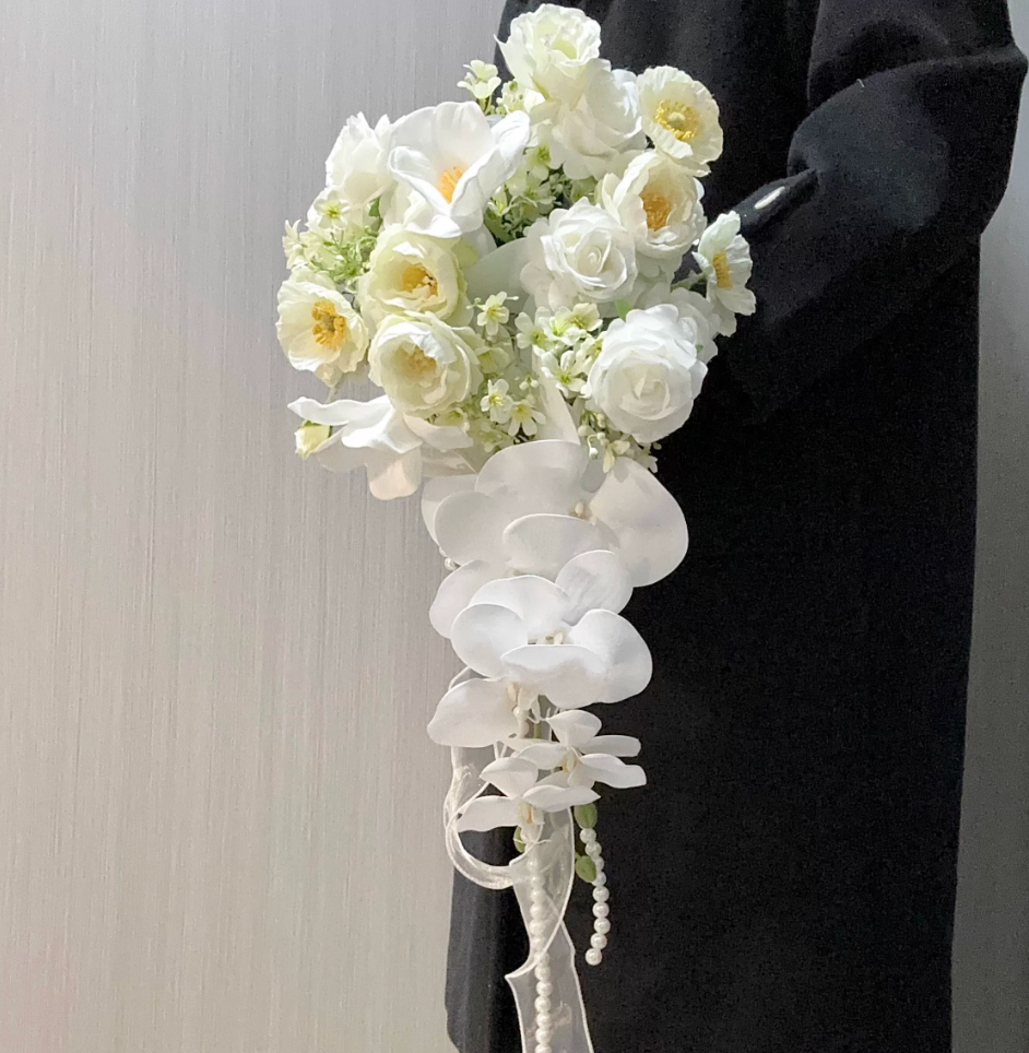 Teardrop Waterfall Bridal Bouquet Collection - Wedding
