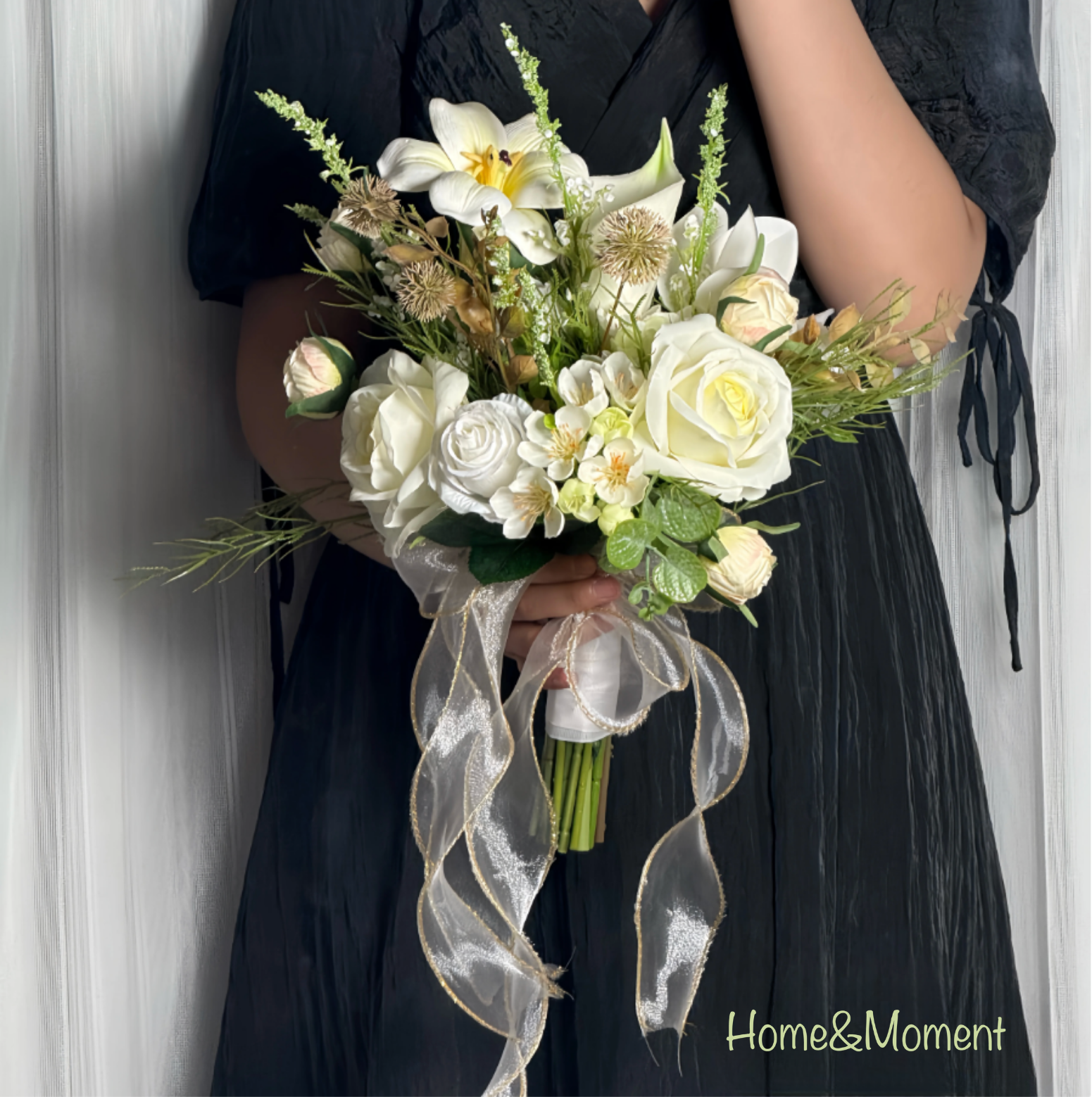 Handmade Wedding Bridal Bouquet — Silk Wedding Flowers | 4 Styles