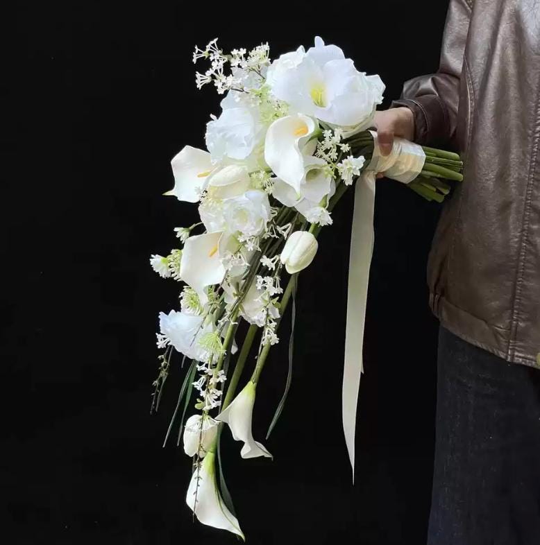 Teardrop Waterfall Bridal Bouquet Collection - Wedding