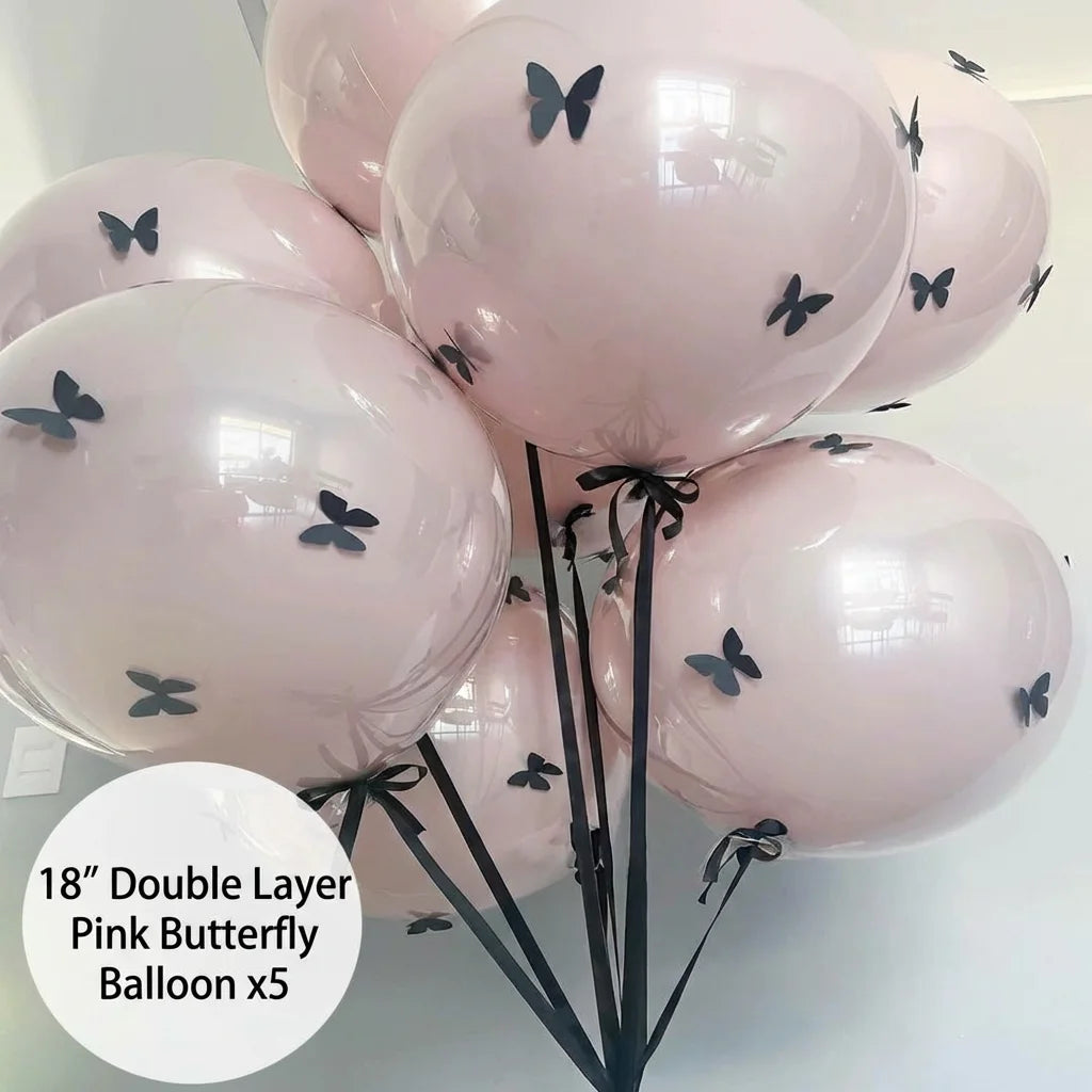 Romantic Oversized Ribbon Bow Balloon Collection — Aesthetic Party Decor