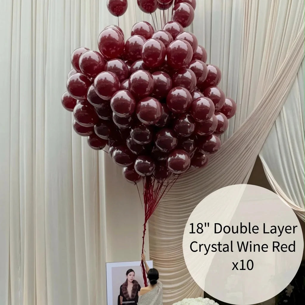 Romantic Oversized Ribbon Bow Balloon Collection — Aesthetic Party Decor