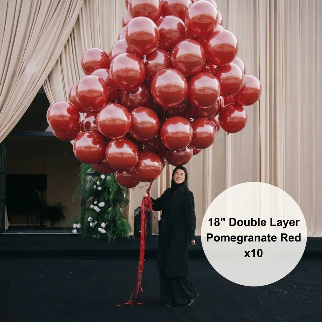 Romantic Oversized Ribbon Bow Balloon Collection — Aesthetic Party Decor